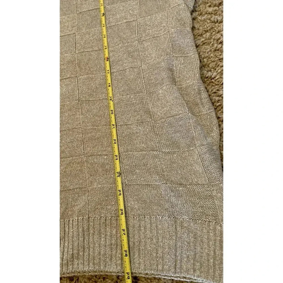 Clan Douglas Linen Silk Sweater XLL 2XL Cable Knit Good Scotland NEW - Picture 4 of 7